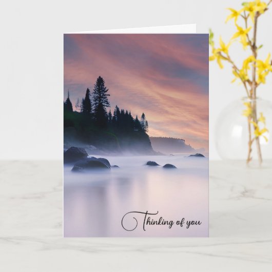 Carte Matin océanique (Fleur jaune)