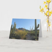 Carte Matin sur le sentier de King Canyon (Fleur jaune)