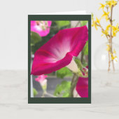 Carte Matinée Rouge Rubis Ipso Facto (Fleur jaune)