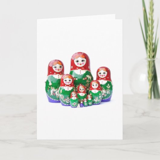 Carte Matryoshka - матрёшка (poupées russes) (Devant)