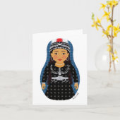 Carte Matryoshka assyrienne (Fleur jaune)
