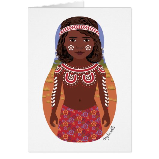 Carte Matryoshka australienne autochtone (Devant)