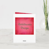 Carte Matryoshka Babushka Doll Damask Birthday (Dos)