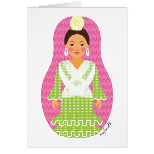 Carte Matryoshka espagnole (Devant)