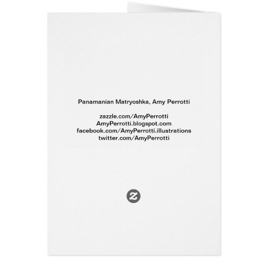 Carte Matryoshka panaméenne (Dos)