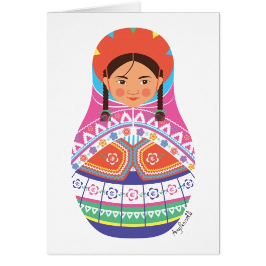 Carte matryoshka péruvienne (Devant)