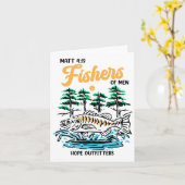 Carte Matt 419 Pêcheurs D'Hommes Pères Chrétiens Pêcheur (Fleur jaune)