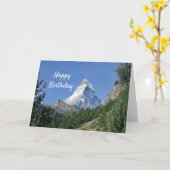 Carte Matterhorn 2 Anniversaire (Fleur jaune)