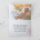 Carte Matthew 28 20 I Cas de Leaves With You Always (Intérieur)
