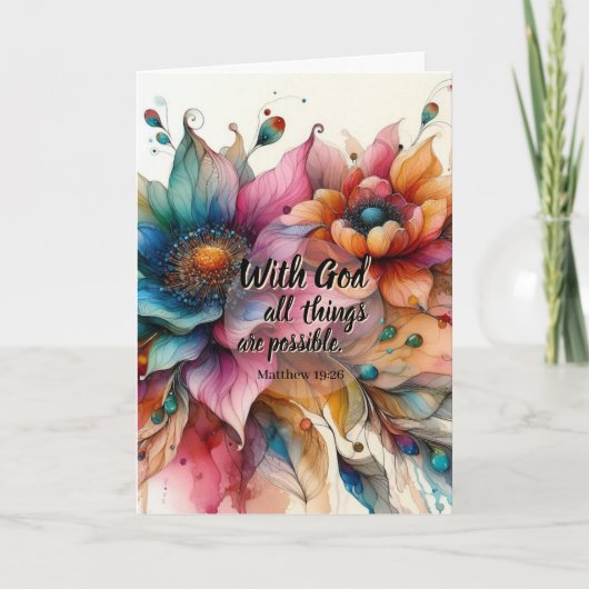 Carte Matthew Scripture Christian Prayer Encouragement (Devant)