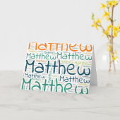 Carte Matthieu (Fleur jaune)