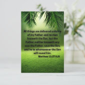 Carte Matthieu 11:27 KJV Bible Écriture Pic Salutation (Debout devant)