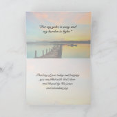 Carte Matthieu 11:28-30 Venez à moi tous qui sont las (Intérieur)