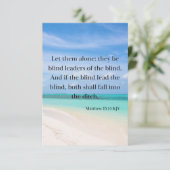 Carte Matthieu 15:14 KJV Bible Verse Pic Flat Salutation (Debout devant)