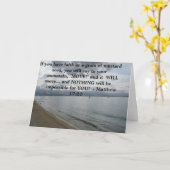 Carte Matthieu 17:20 - Citation Inspirationnelle Motivat (Fleur jaune)