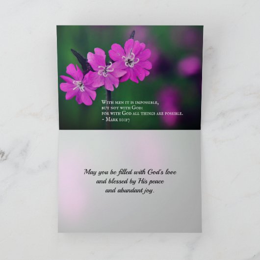 Carte Matthieu 18:20 Deux ou trois se réunissent en mon  (Intérieur)