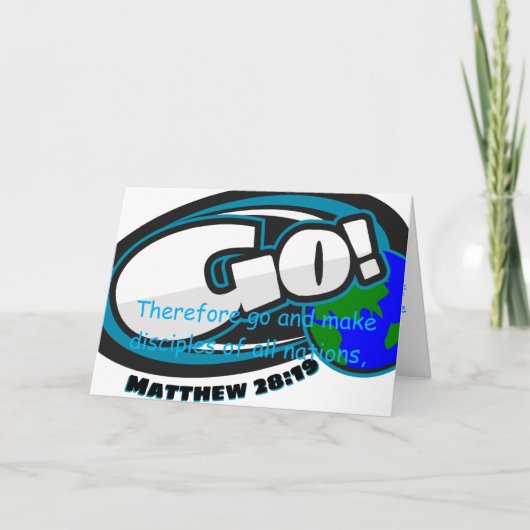 Carte Matthieu 28:19 (Devant)