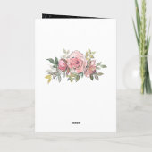 Carte Matthieu 28:20 Je Suis Avec Vous Toujours Fleurs R (Dos)