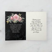 Carte Matthieu 28:20 Je Suis Avec Vous Toujours Fleurs R (Intérieur)