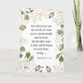 Carte Matthieu 5 9 Heureux sont la Bible des conciles (Dos)