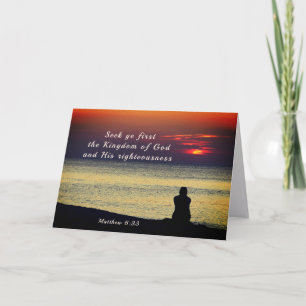 Carte Matthieu 6:33 Chercher Premier Royaume de Dieu Océ