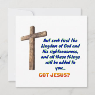 Carte Matthieu 6:33 Croix