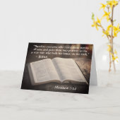 Carte Matthieu 7:24-25 Bâti sa maison sur le rocher, la  (Fleur jaune)