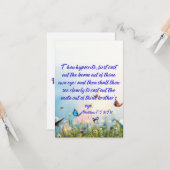 Carte Matthieu 7:5 KJV Bible Verse Pic Flat Salutation (Devant/Arrière en situation)