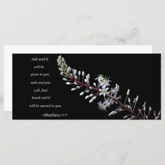 Carte Matthieu 7:7 (Devant / Derrière)