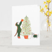 Carte Matty et Ty Christmas (Fleur jaune)