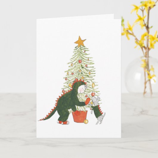 Carte Matty et Ty Christmas (Fleur jaune)