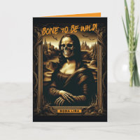 Mauvais À L'Os Mona Lisa Skeleton Halloween