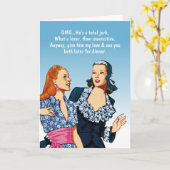 Carte Mauvais ami/mari (Fleur jaune)