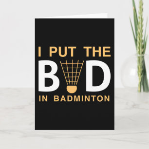 Carte Mauvais au badminton