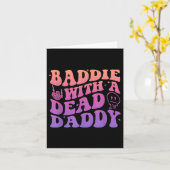 Carte Mauvais Avec Un Design De Papa Mort (Fleur jaune)