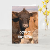 Carte Mauvais jour de cheveux - Parenting de cowboy (Fleur jaune)