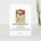 Carte | Mauvais Noël de Woofing Père Noël (Dos)