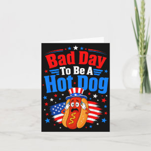 Carte Mauvaise Journée Pour Être Un Hot Dog Drôle De Bar