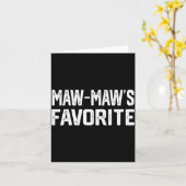 Carte Maw-maw’s Favorite Funny Grandparent Granhild Vint (Fleur jaune)