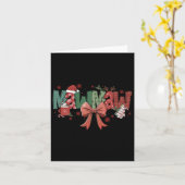 Carte Mawmaw Coquette Bow Noël Joyeux Noël Famille Ma (Fleur jaune)