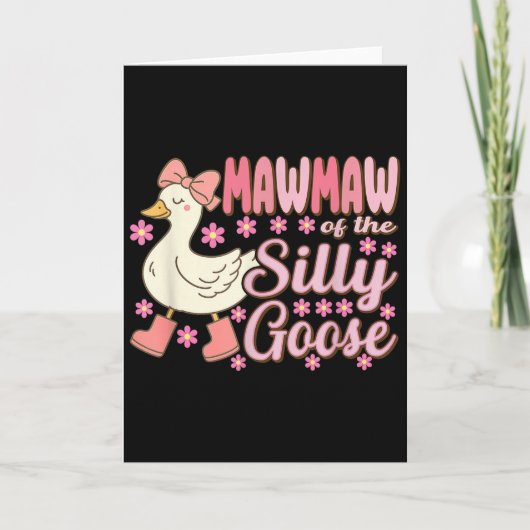 Carte Mawmaw Goose On The Loose Funny Birthday Matching  (Devant)