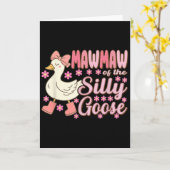 Carte Mawmaw Goose On The Loose Funny Birthday Matching  (Fleur jaune)