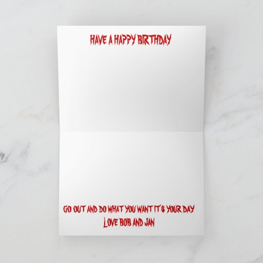 Carte MAX Birthday (Intérieur)