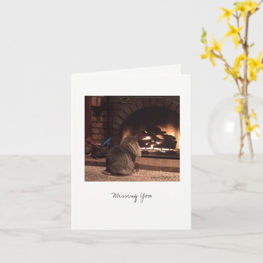 Carte Max le chat #8 (Fleur jaune)