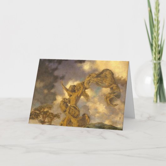 Carte Maxfield Parrish - The Storm (1907) (Devant)