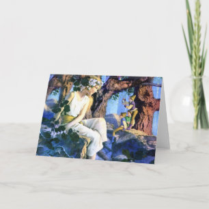 Carte Maxfield Parrish's Fair Princess et les Gnomes