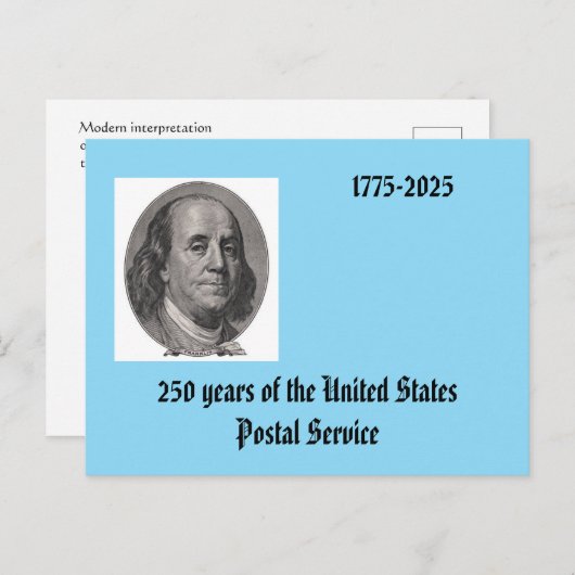 Carte maxi Ben Franklin (Devant / Derrière)