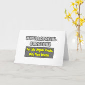 Carte Maxillofacial Surgeons. (Fleur jaune)