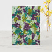 Carte Maximalist Paint Splatters (Fleur jaune)