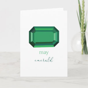 Carte May Birthstone Emerald